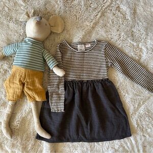 Zara Black and White Striped Top